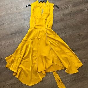 Golden silky Melonie dress 6p